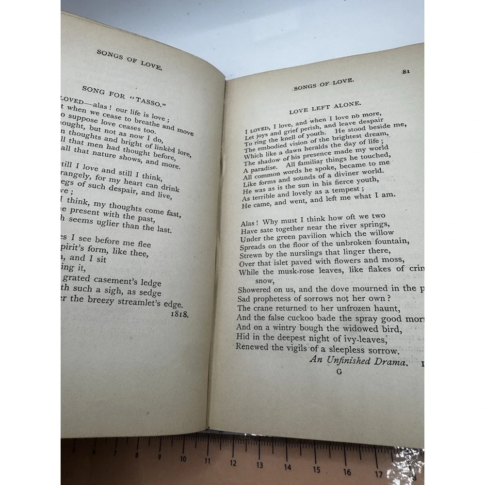 POEMS OF SHELLEY - 1922 HC LEATHER ANTIQUE -MACMILLAN & CO LONDON